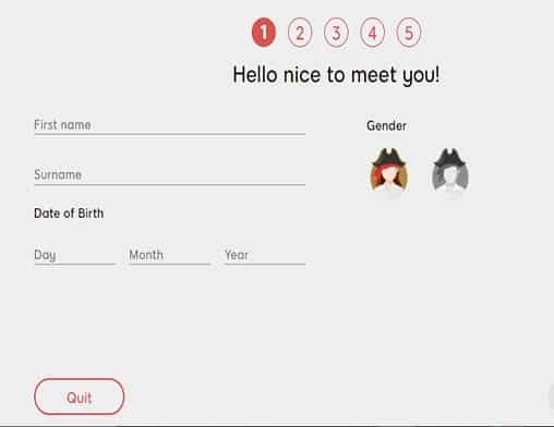 888 Casino sign up page