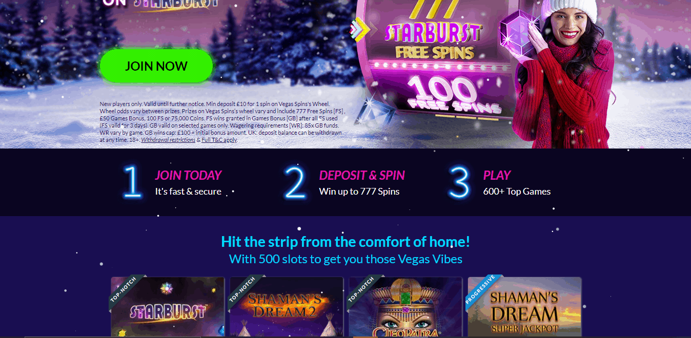888 Casino promotions page