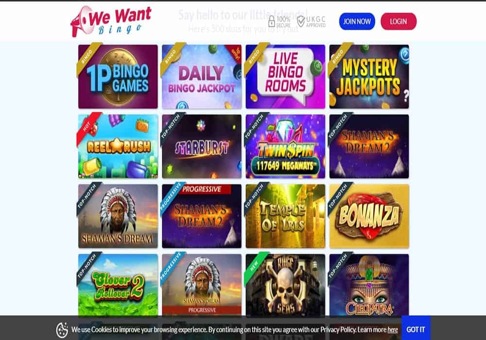 888 Casino games page