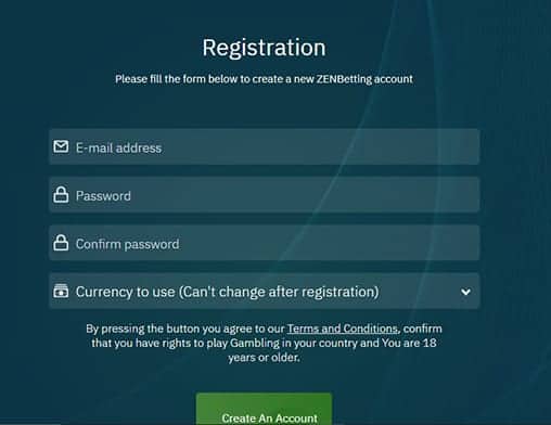 zenbetting signup bet clic sign up