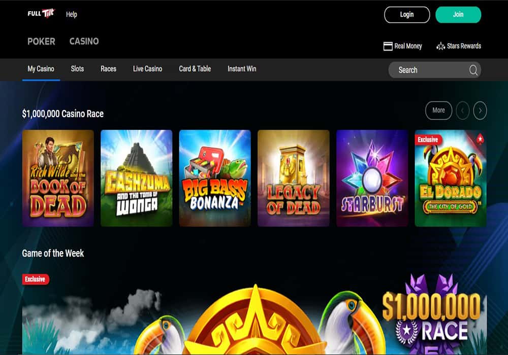 Full Tilt UK game betclic sports games