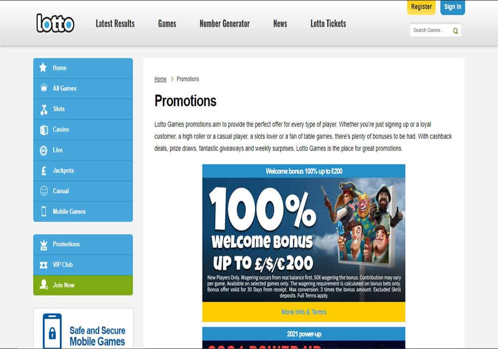 Fruity King promotions page