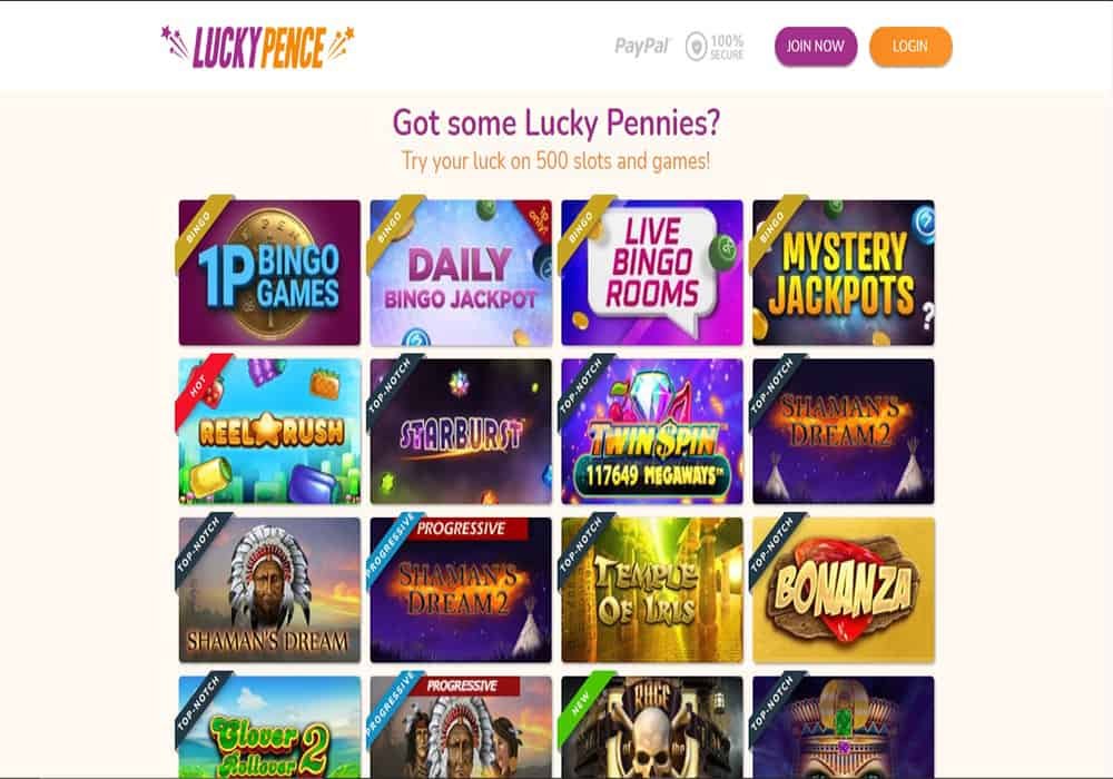 888 Casino games page