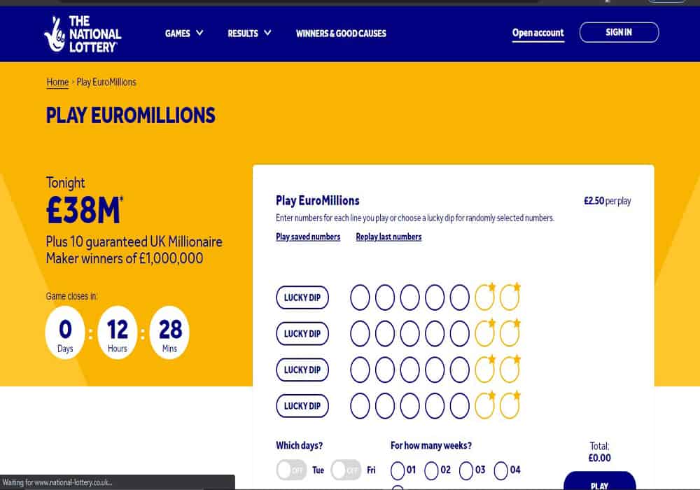 National Lottery promo Fruity King promotions page