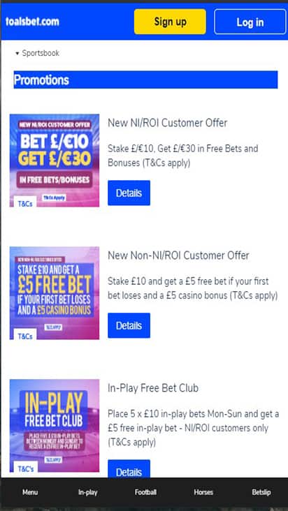 Toals promo mobile