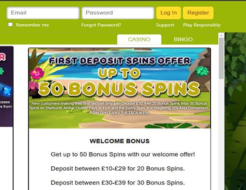 Kerching login page