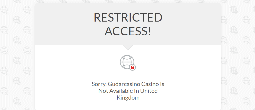 gudar casino restriction NA