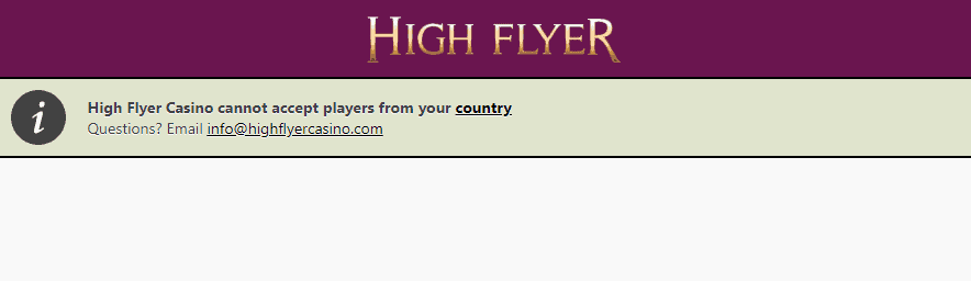 high flyer casino restrictions high flyer casino restrictions