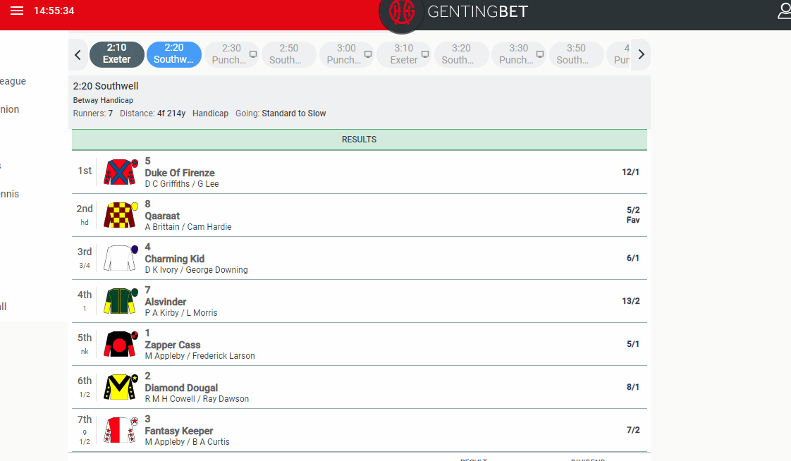 sports genting bet games