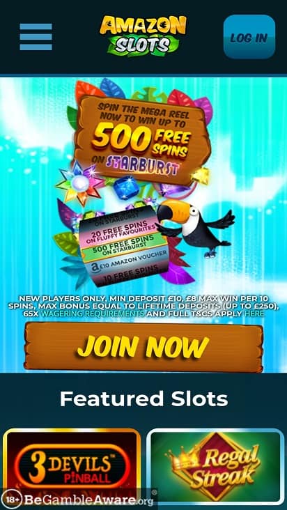 Amazon slots home page