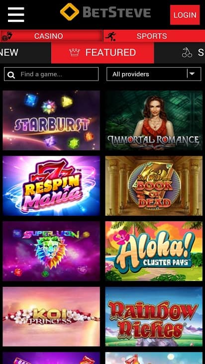 Bet steve Games page Bet steve Games page