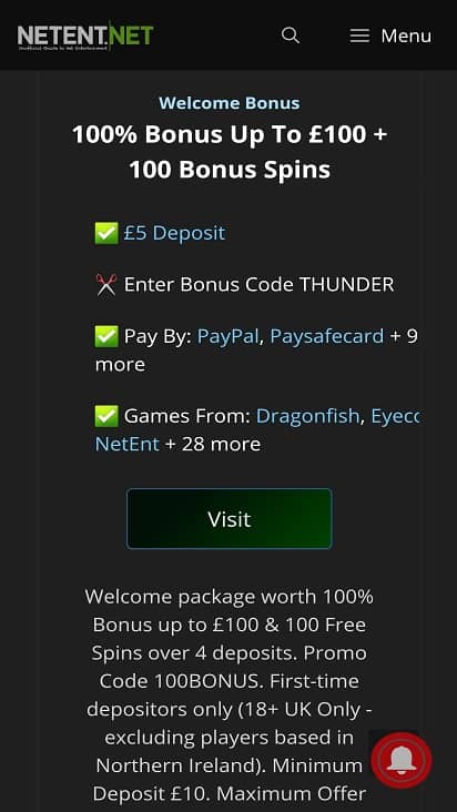 Big world casino promotions page