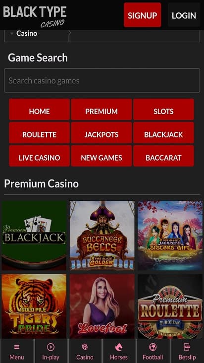 Black type games page Black type games page