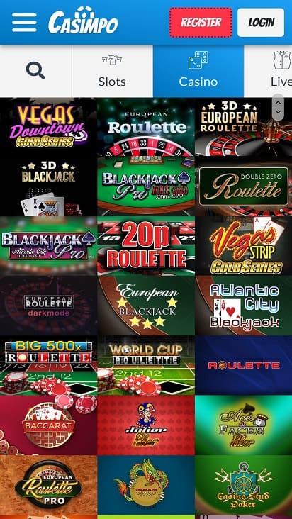 Casimpo games page