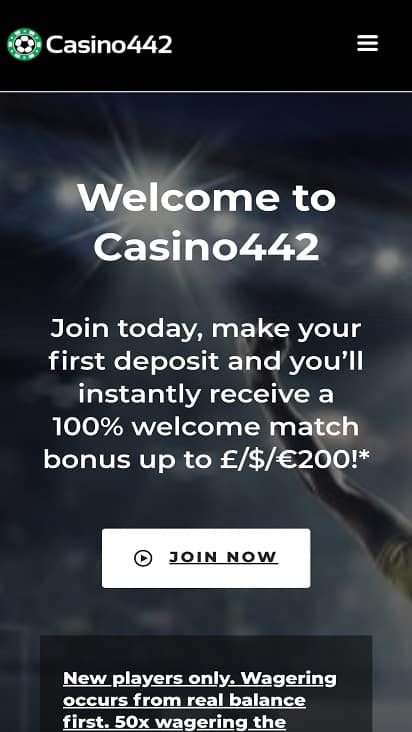 Casino 442 Home page