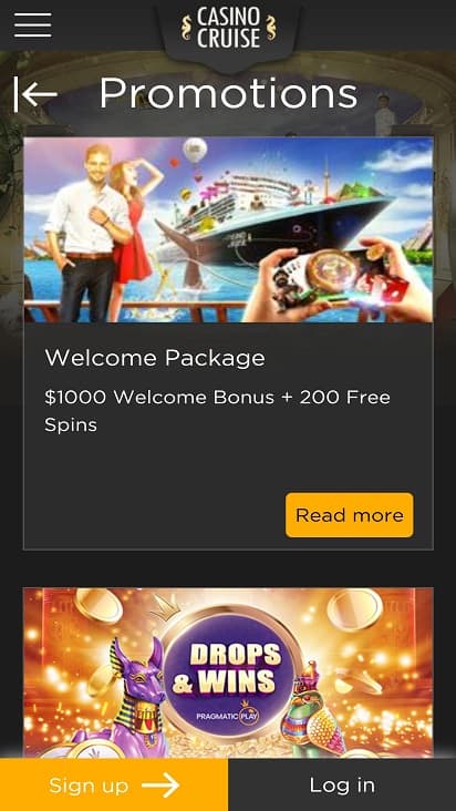 Casino cruise promotions page Casino cruise promotions page