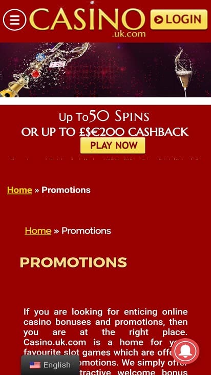 Casino uk promotions page Casino uk promotions page