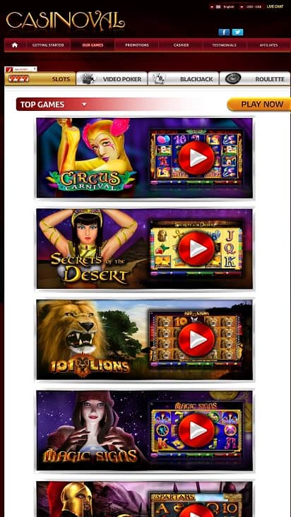 Casino val games page Casino val games page