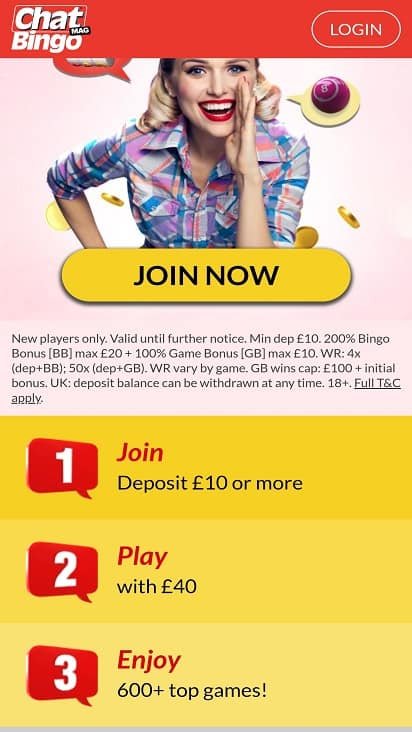 Chatmag bingo promotions page