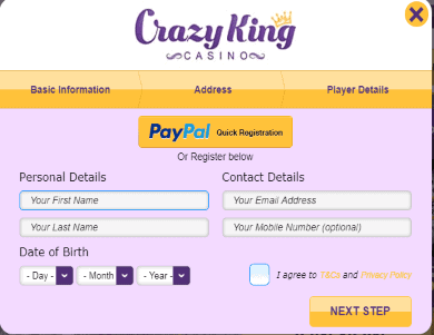 Crazy-King-Casino-Sign-Up