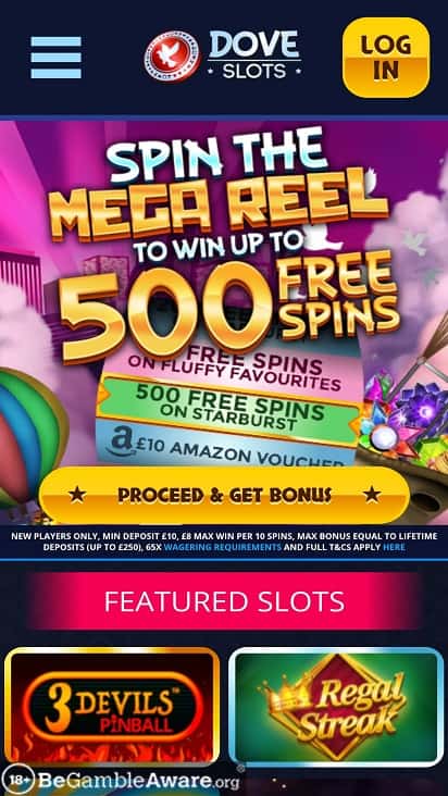 Dove slots home page