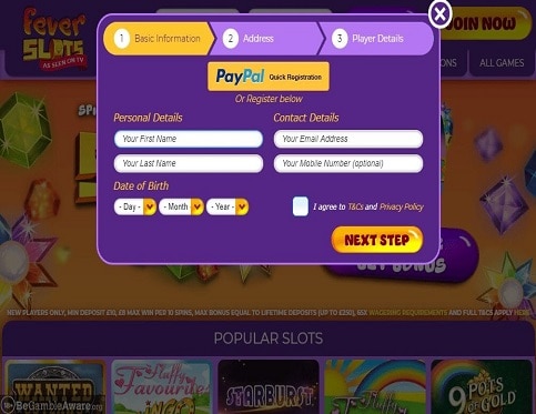 Fever-Slots-signup-page Fever-Slots-signup-page
