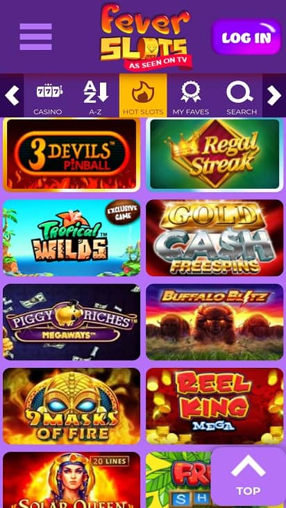 Fever slots games page Fever slots games page