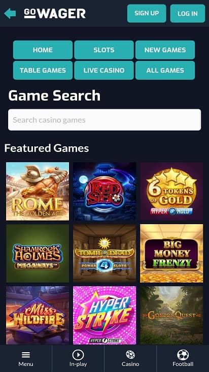 Go wager home page Go wager home page