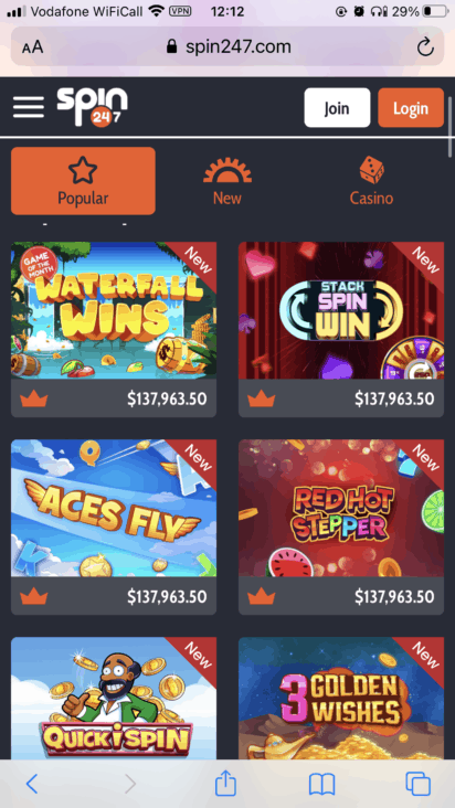 spin247 mobile games