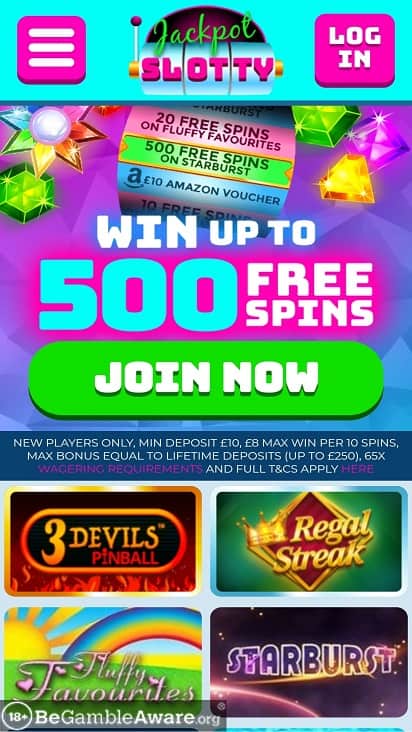 Jackpot slotty home page