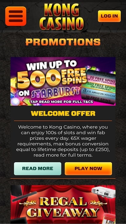Kong casino promotions page Kong casino promotions page