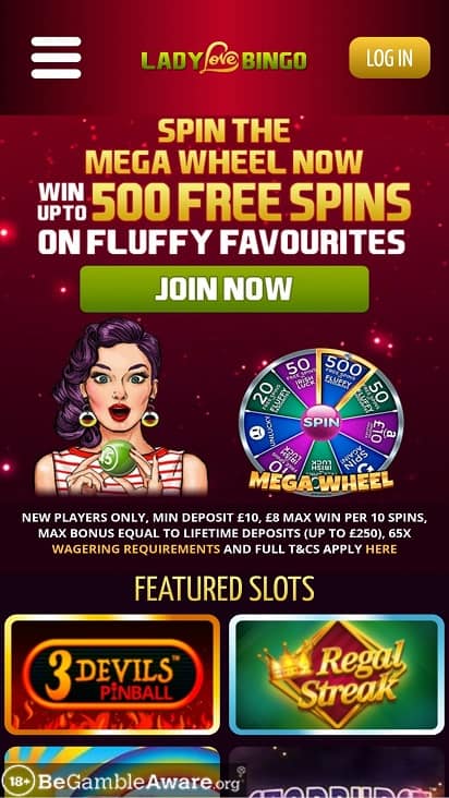 Lady love bingo home page Lady love bingo home page