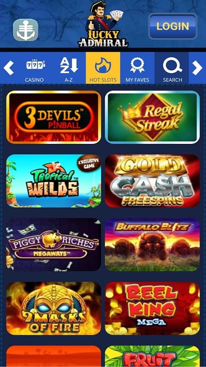 Lucky admiral games page Lucky admiral games page