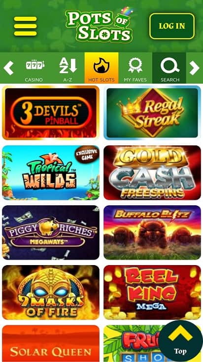 Pots of gold games page