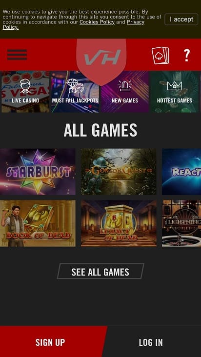 Vegas hero games page Vegas hero games page