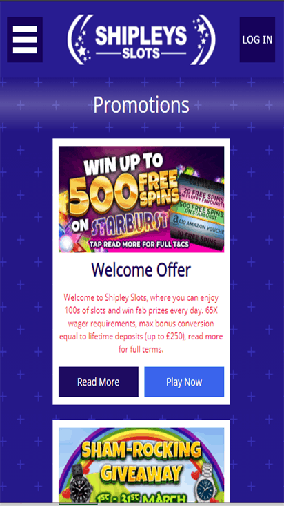 shipleyslots promo