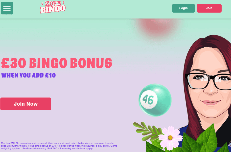 zoes bingo home