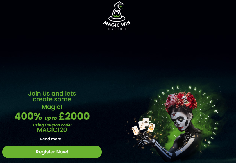 Magic Win Casino homepage