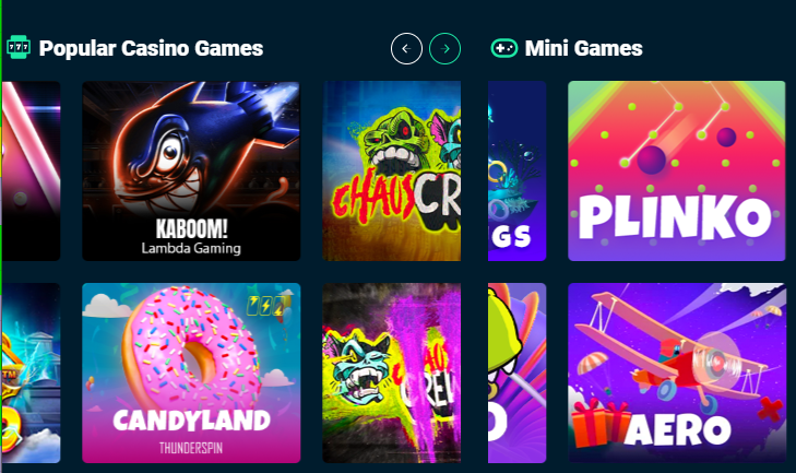 Rolletto casino games
