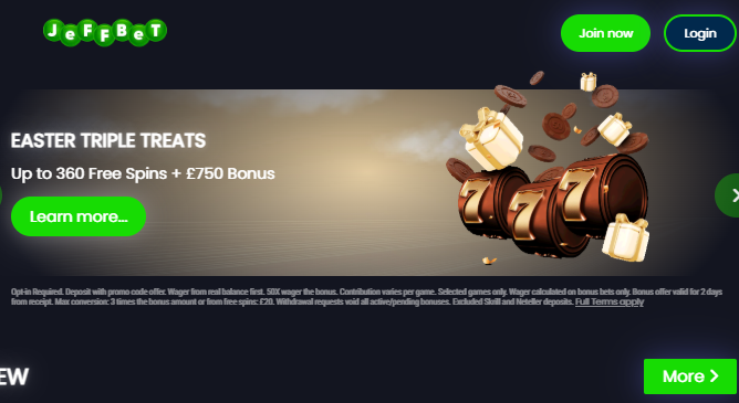 jeffBet homepage