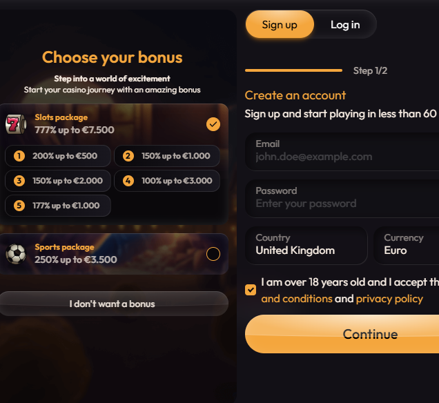 love casino sign up
