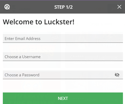 luckster sign up