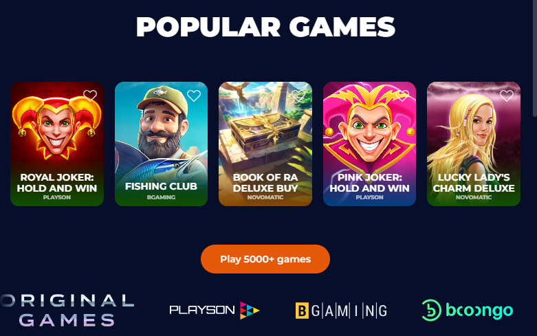 nine casino games