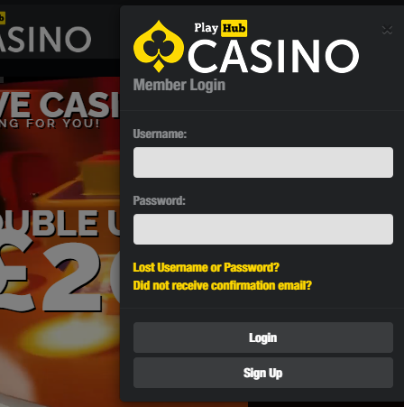 playhub casino login