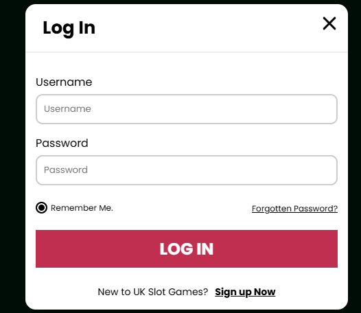 uk slot games login