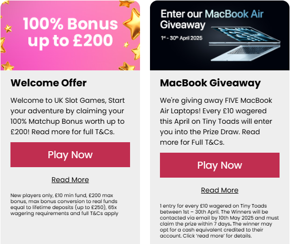 uk slot games promo