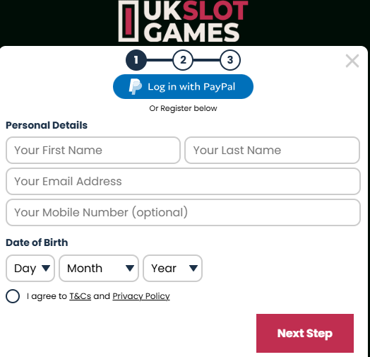 uk slot games sign up