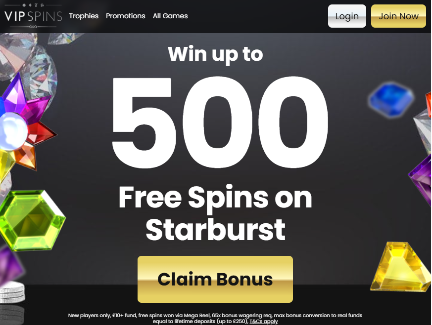 vip spins homepage