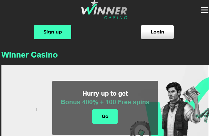 winner casino homepage