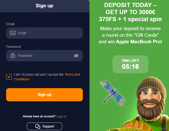 winner casino sign up